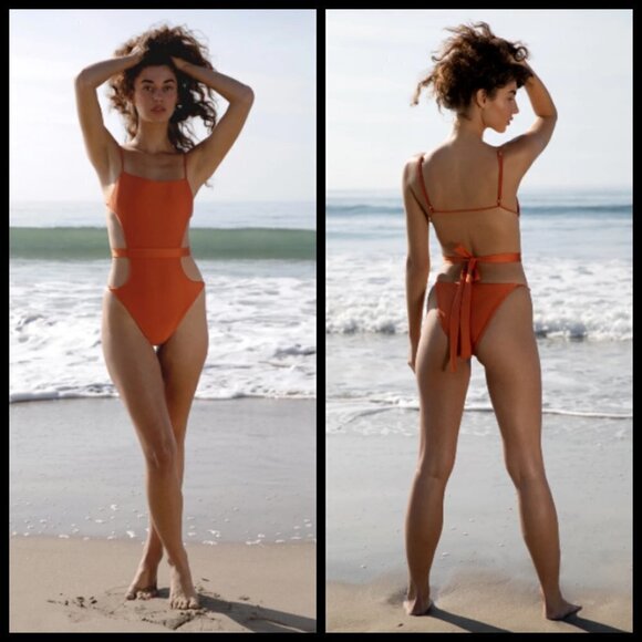 💕CULT GAIA💕 Gemma One Piece Swimsuit Chakra Large L NWT - Picture 1 of 13